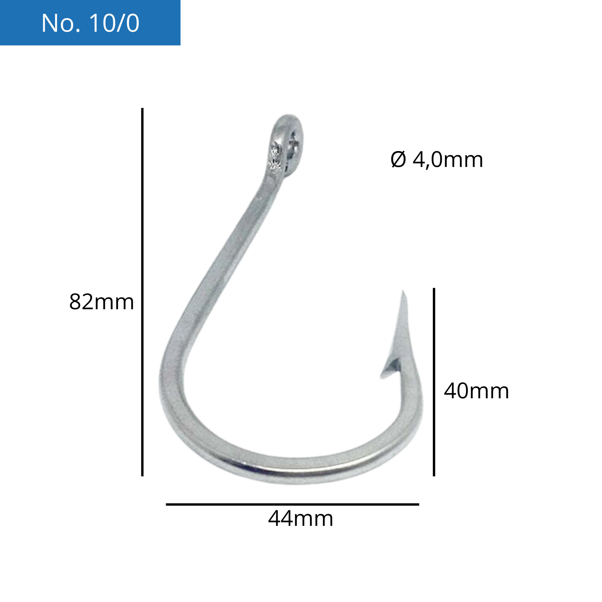 Anzuelos Simples Acero - Imagen 4