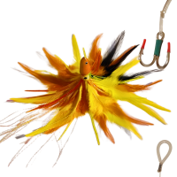 PLUMAS LUXE TUNNA AMARILLO/NARANJA