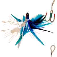 PLUMAS LUXE TUNNA AZUL/BLANCO