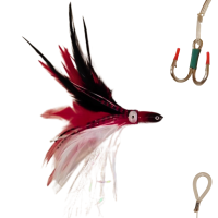 PLUMAS LUXE TUNNA ROJO/BLANCO