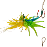 PLUMAS LUXE TUNNA VERDE/AMARILLO
